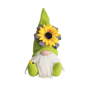 Pareja de Gnomos Abeja Girasol | Decoración Original Primavera