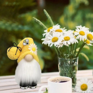 Gnomo Abeja "Dulce Polen" | Decoración original hecha a mano