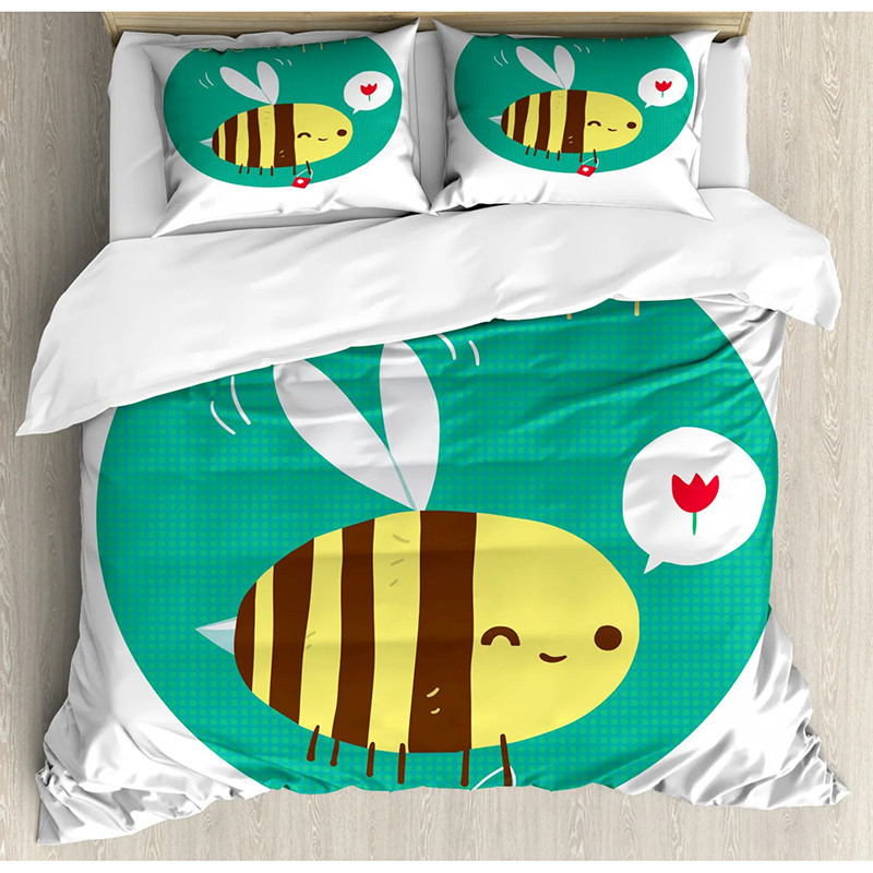 Juego de Cama Abejas con Funda Nórdica Adorable - 220x240