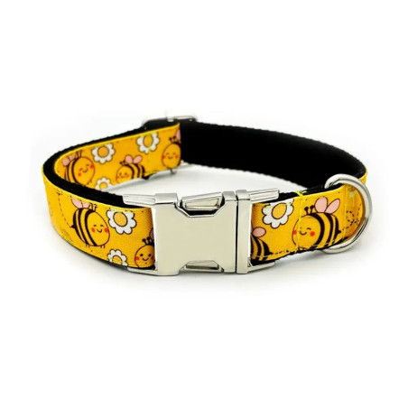 Collar de Abeja Divertido - Personalizable con Nombre y Teléfono