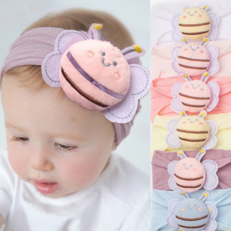 Diadema Elástica Abeja - Accesorio Bonito para Bebé (1-3 años)