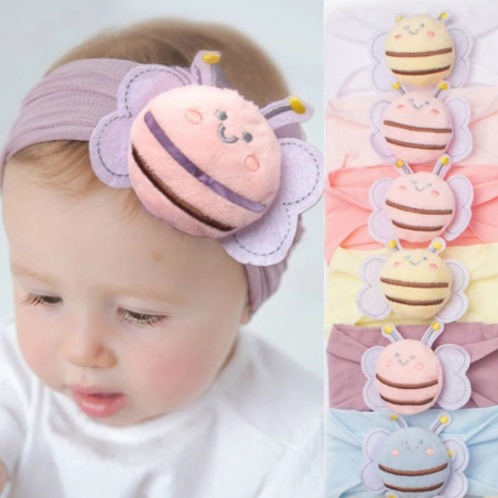 Diadema Elástica Abeja - Accesorio Bonito para Bebé (1-3 años)