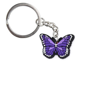 Llavero Mariposa de PVC Colorido - ¡Ideal para Mochilas y Llaves! 🦋