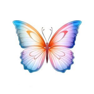 Pegatina Mariposa de Colores Vivos | Decoración Original