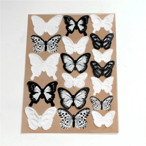 Stickers Mariposas Blancas y Negras - Decoración Pared (18 uds)