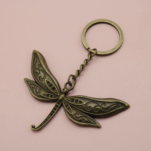 Llavero Libélula Color Plata - 4 x 8 cm | 1001 Abeilles