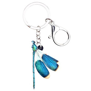Llavero Libélula Azul | Idea Regalo Original - 1001 Abeilles