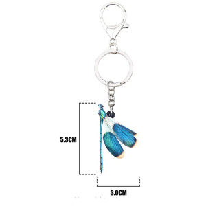 Llavero Libélula Azul | Idea Regalo Original - 1001 Abeilles