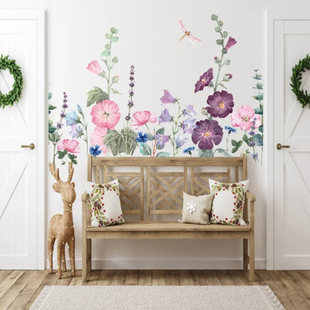 Vinilos Decorativos de Enredaderas y Libélula | 1001Abeilles