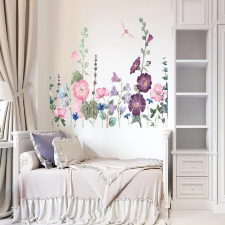 Vinilos Decorativos de Enredaderas y Libélula | 1001Abeilles