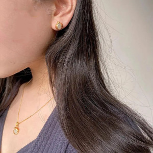Bonito Collar de Mariquita chapado en Oro 24K | Regalo Original