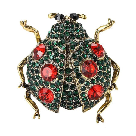 Broche Mariquita Radiante - Joya Única para Amantes de Insectos