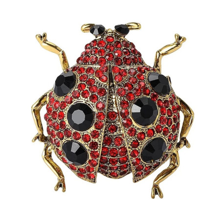 Broche Mariquita Radiante - Joya Única para Amantes de Insectos