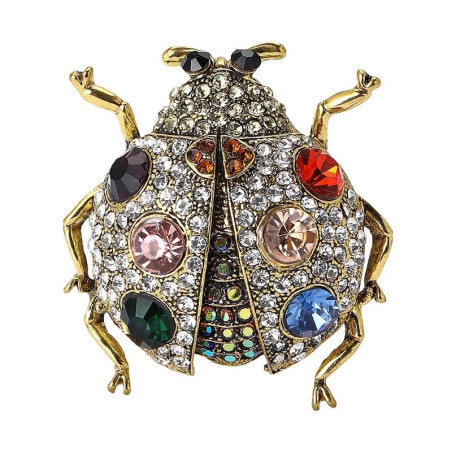 Broche Mariquita Radiante - Joya Única para Amantes de Insectos