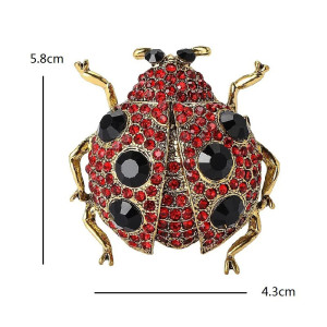 Broche Mariquita Radiante - Joya Única para Amantes de Insectos