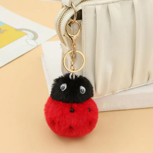 Llavero Mariquita de Peluche Grande - 2 Colores Disponibles