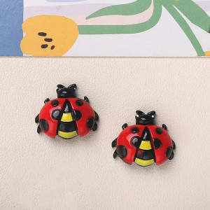 Lote 10 Figuritas Mariquita de Resina para Decoración y DIY