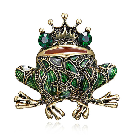 Broche Rana Real – Joya Majestuosa y Mágica para Regalo