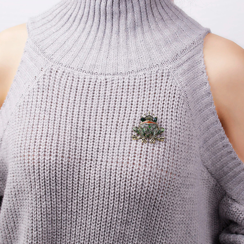 Broche Rana Real – Joya Majestuosa y Mágica para Regalo