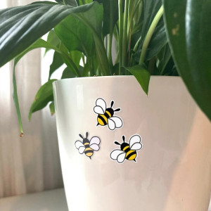 Pegatinas de Mini Abeja | Plancha con 70 Stickers de 2 cm