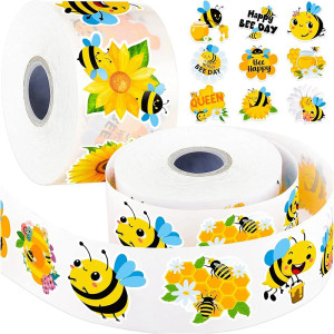 Rollo de 500 Stickers de Abeja | Pegatinas para Apicultores
