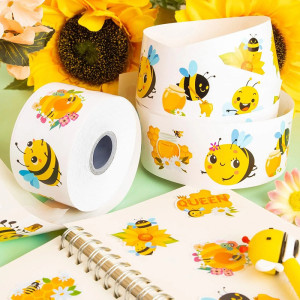 Rollo de 500 Stickers de Abeja | Pegatinas para Apicultores