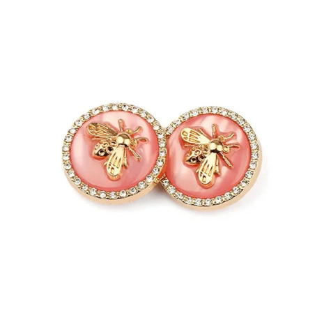 Botón Abeja Elegante con Strass | Accesorio Chic y Refinado