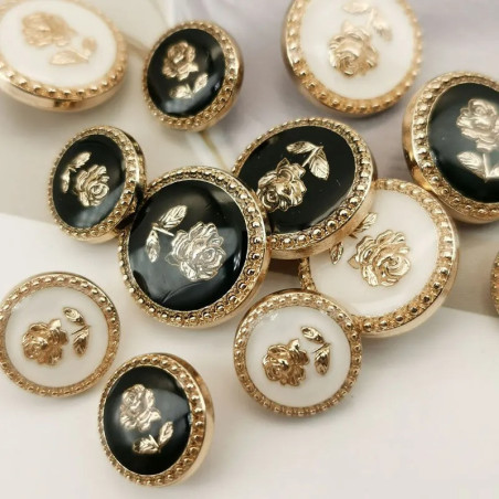 Botón Decorativo Floral Vintage | Accesorio Chic para Costura