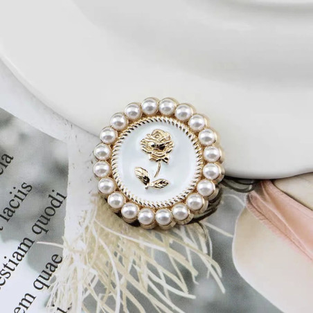 Botones Vintage Rosa Imperial | Set de 10 Accesorios Chic