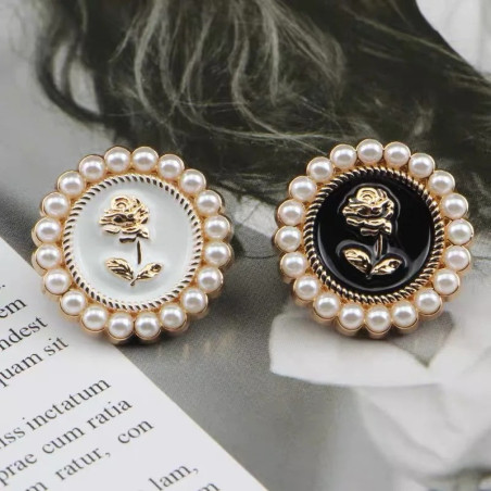Botones Vintage Rosa Imperial | Set de 10 Accesorios Chic