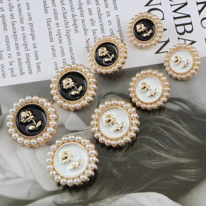 Botones Vintage Rosa Imperial | Set de 10 Accesorios Chic