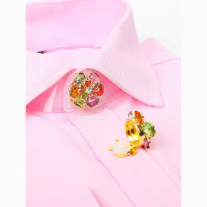 Cubrebotón "Flor de Esplendor" | Accesorio de Moda Original