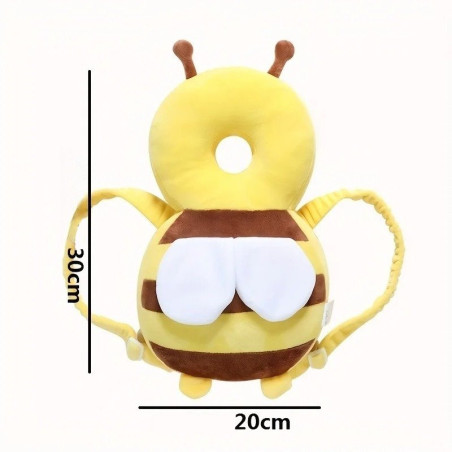 Almohada Abeja Anticaídas para Bebé | Protector de Cabeza