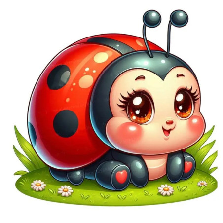 Sticker Mariquita 'Dulce Pradera' | Pegatina Original y Bonita