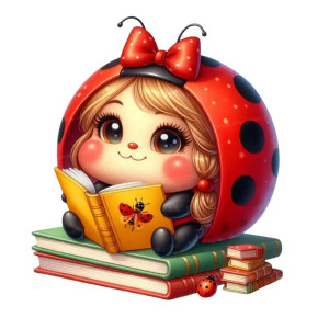 Sticker Mariquita 'Cuento Mágico' | Pegatina Original y Bonita