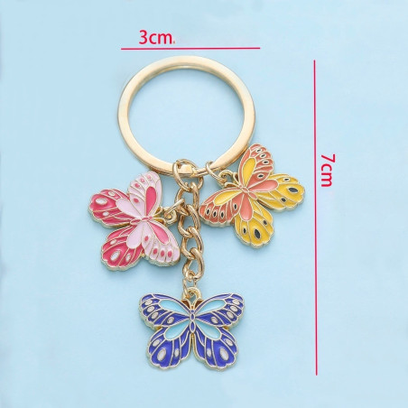 Llavero de Mariposas 'Trío Encantado' | Regalo Original Mujer