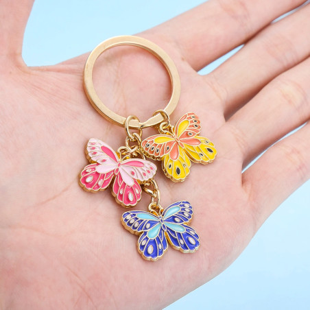 Llavero de Mariposas 'Trío Encantado' | Regalo Original Mujer