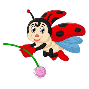 Pegatina Mariquita Original 'Aventura Alada' – Idea Regalo