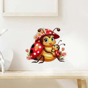 Pegatina Mariquita "Mamá Ternura" - Decoración Pared Familiar