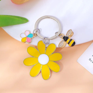 Llavero Abeja "Margarita Encantada" - Accesorio Bonito y Original