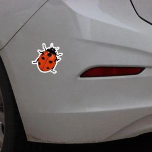 Pegatina Mariquita de la Suerte | Sticker Original y Duradero