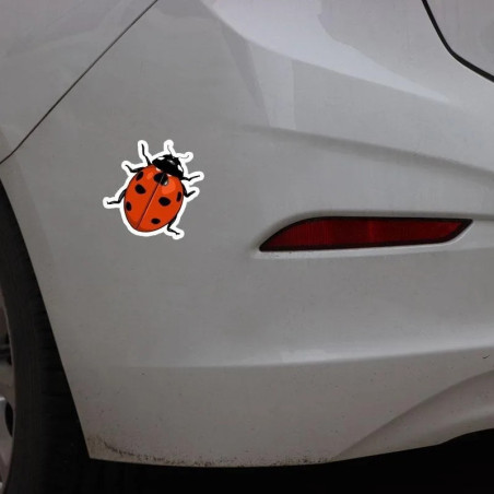 Pegatina Mariquita de la Suerte | Sticker Original y Duradero