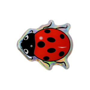 Pegatina Mariquita de Resina 3D | Sticker Brillante y Original