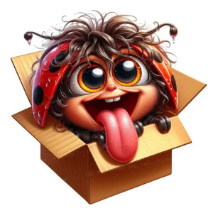 Pegatina de Mariquita Sorpresa - Un Sticker Divertido y Original