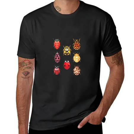 Camiseta Original de Mariquitas Hombre | Colección Naturaleza