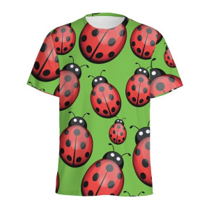 Camiseta Mariquita Original "Jardín Primaveral" | 1001abeilles
