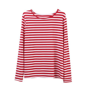 Camiseta Mujer "Rayas Náuticas" - Elegancia & Confort 100% Algodón
