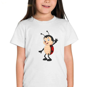 Camiseta "¡Hola!" - Mariquita Divertida - 100% Algodón