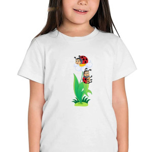 Camiseta de Mariquita "Encuentro en el Jardín" | 100% Algodón