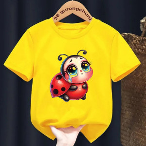 Camiseta Infantil Mariquita Triste - Ternura y Emoción